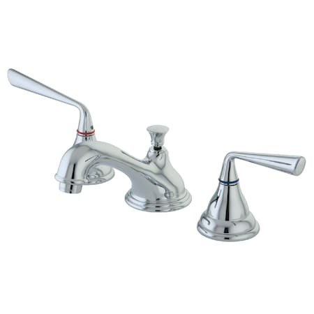 Silver Sage KS5561ZL 8-Inch Widespread Bathroom Faucet with Brass Pop-Up KS5561ZL